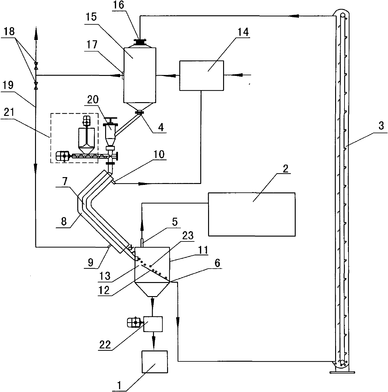 Pyrolysis and liquidation system for heating biomass by using solid heat storage ball