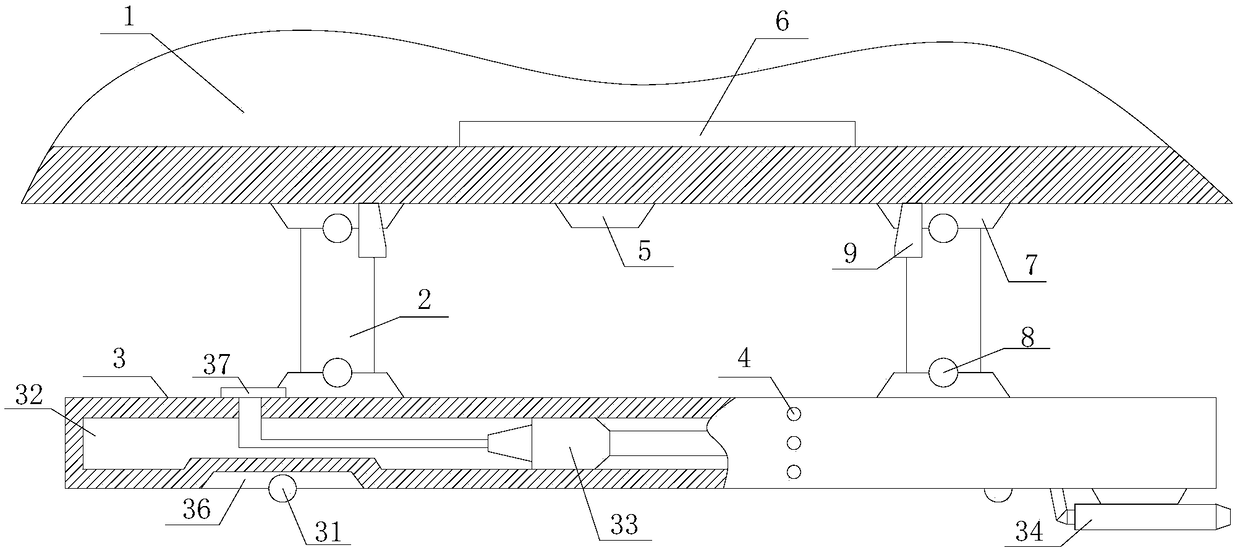 Amphibious unmanned aerial vehicle structure