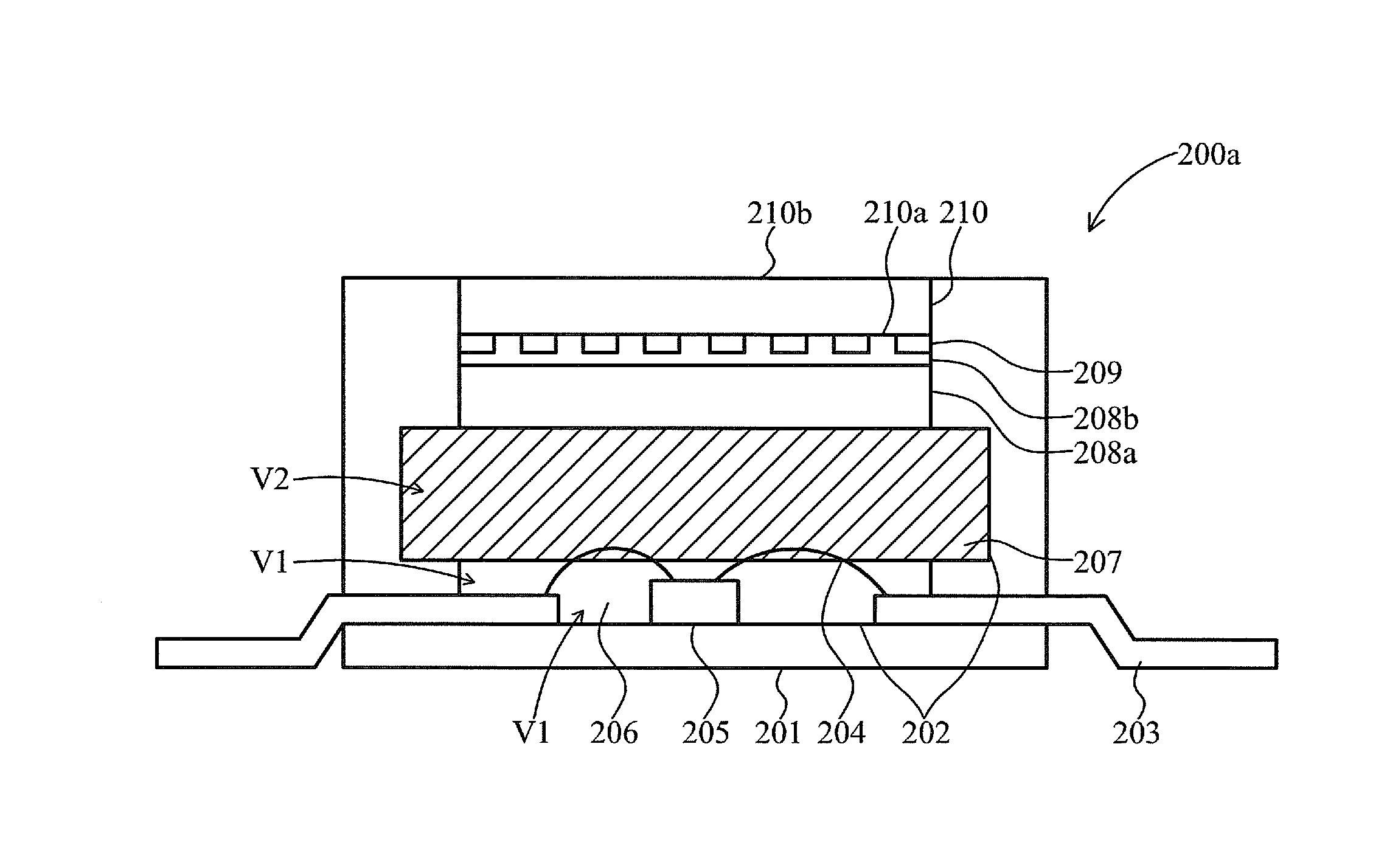 Polarized white light emitting diode