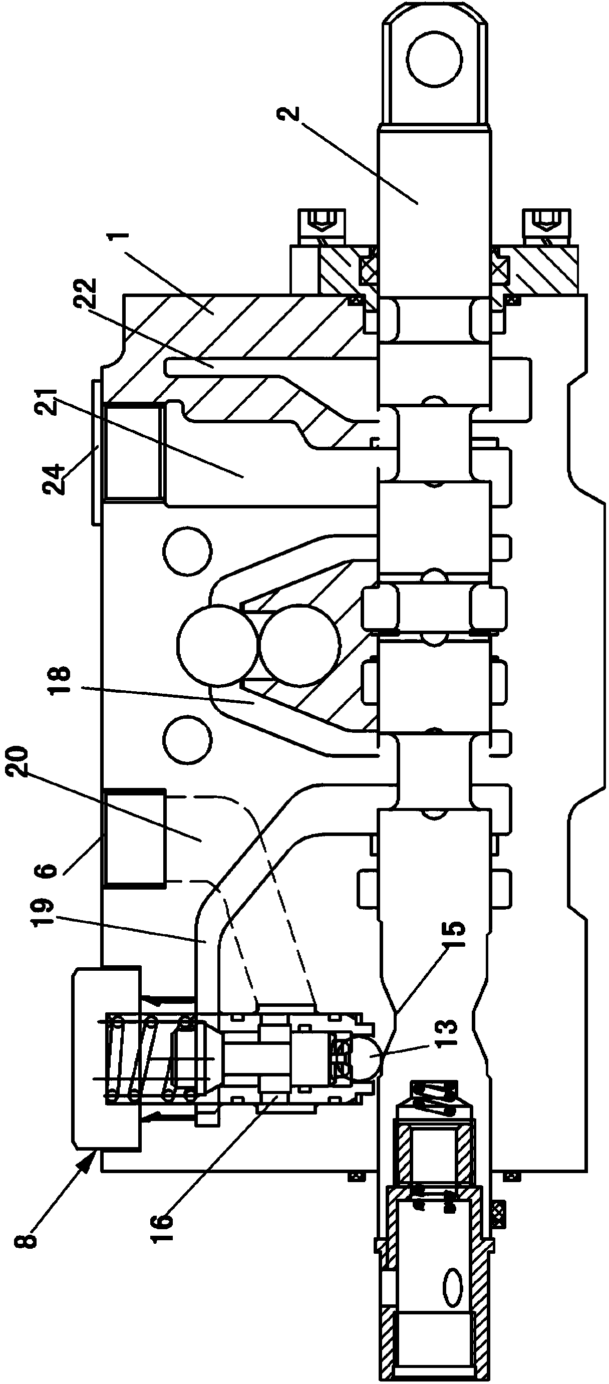 Hydraulic multi-channel valve for agricultural machine