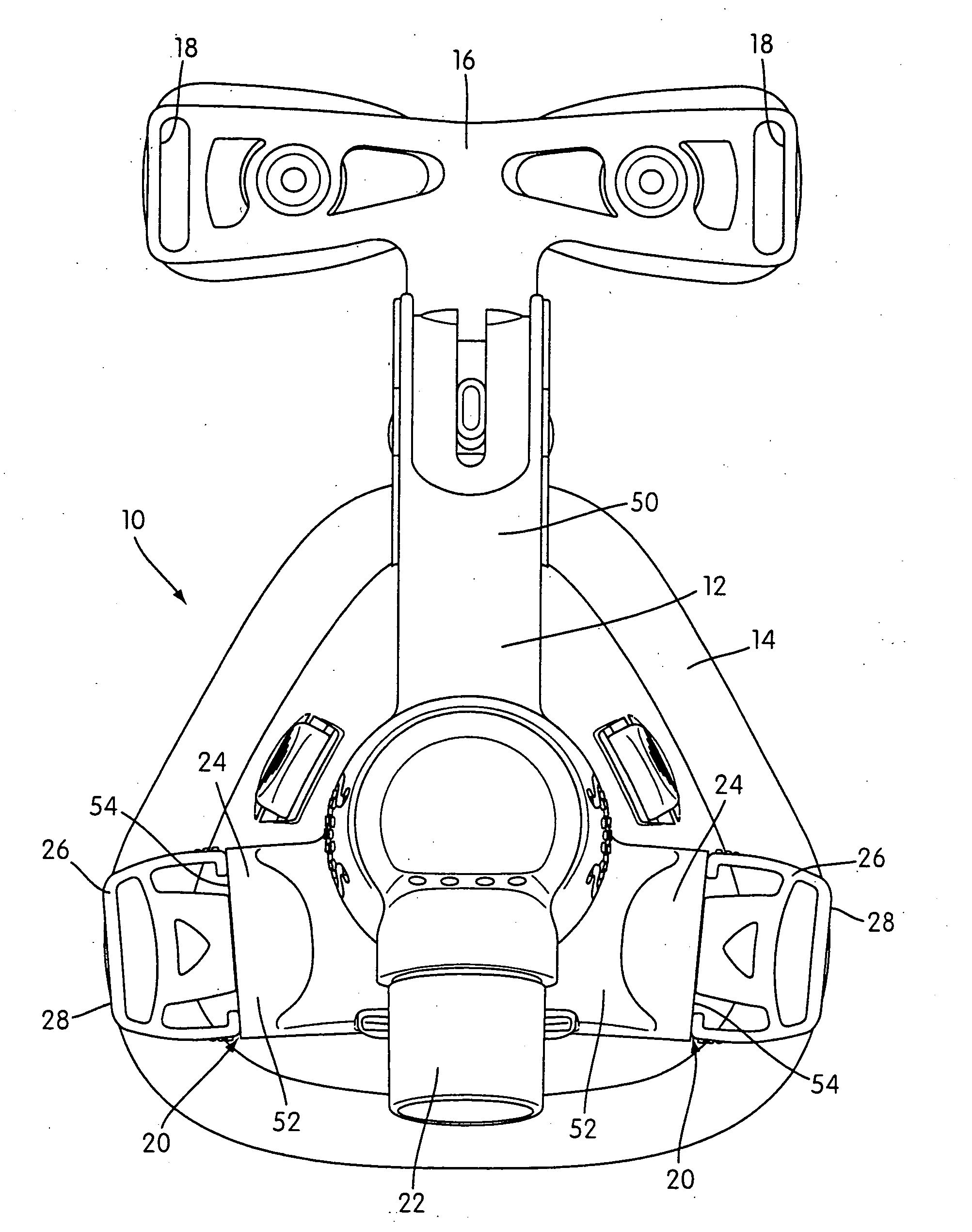 Headgear connection assembly for a respiratory mask