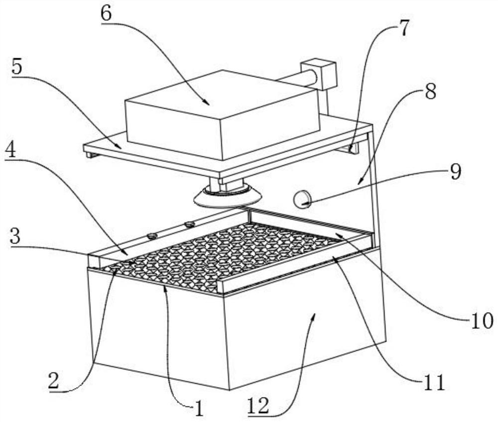 Wet type dust clearing device capable of automatically adding water for stone engraving machine