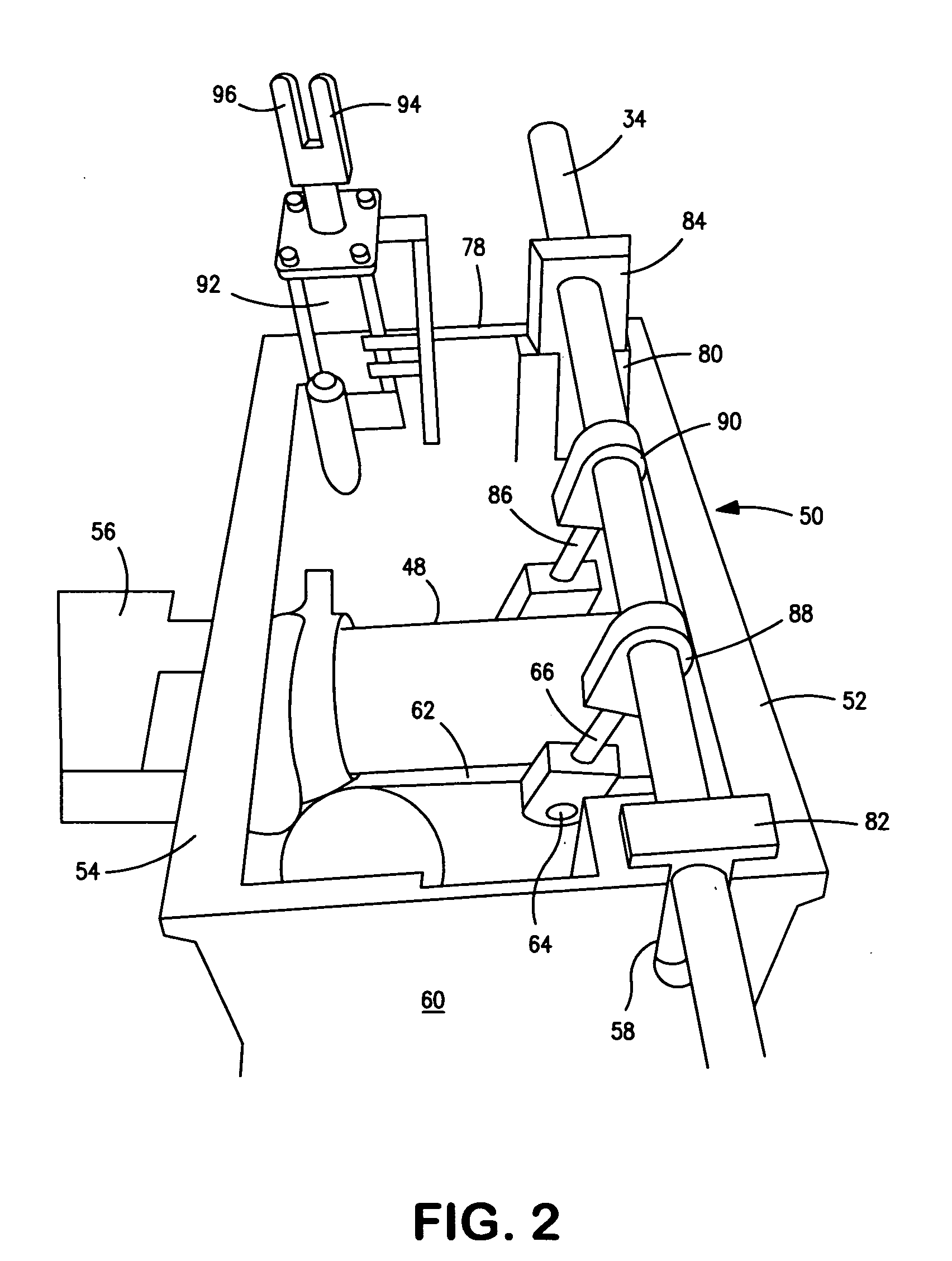 Bed leveling system for dump truck