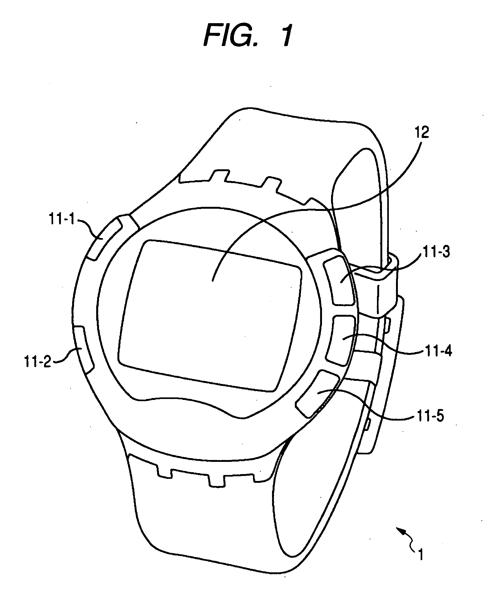 Wrist watch, display method of wrist watch, and program