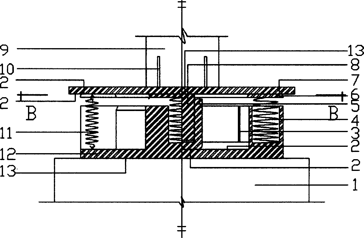 Slide type multiple dimension shock-proof device