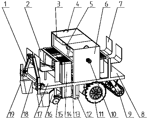 Chinese herbal medicine seedling planting machine