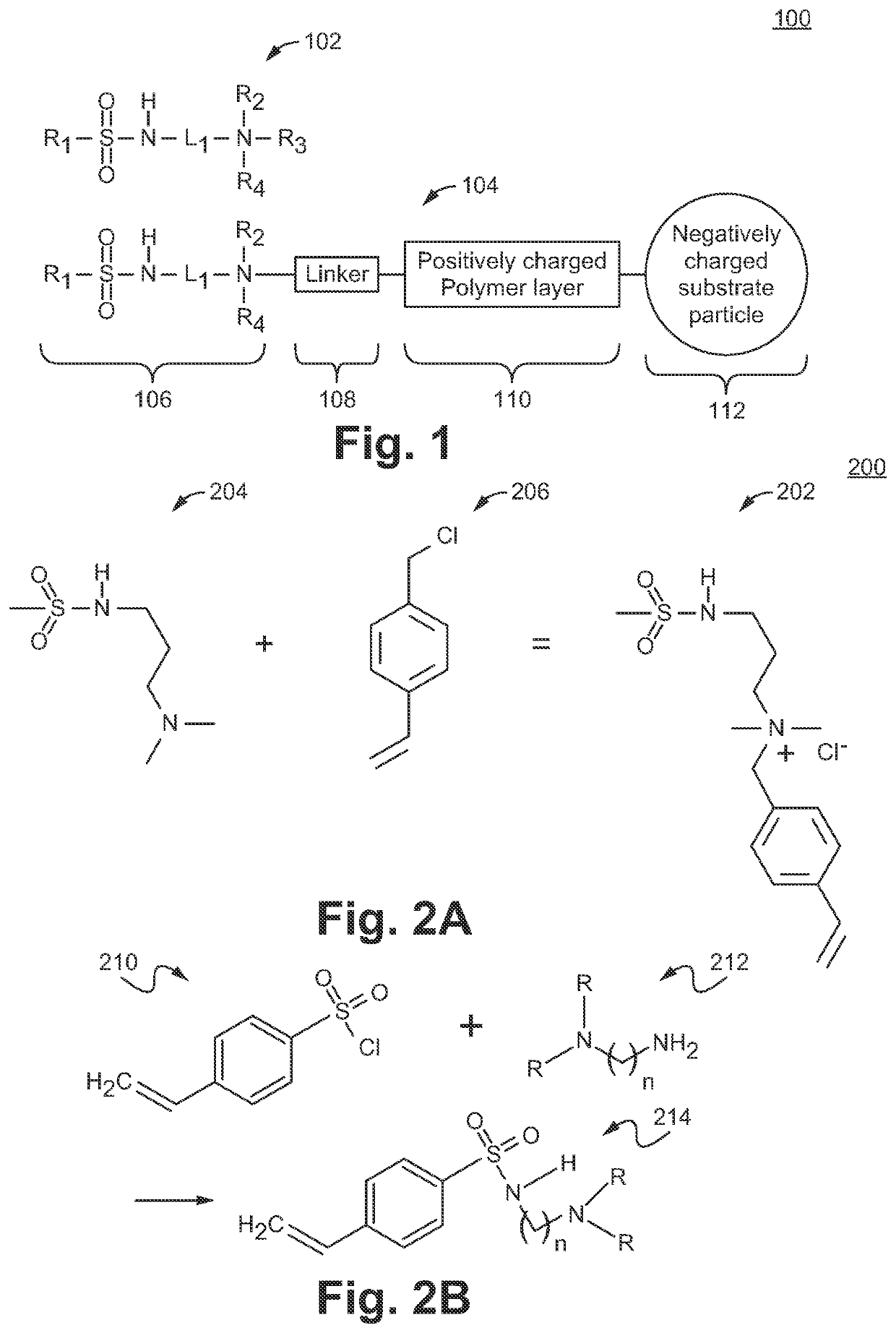 Sulfonamide based anion exchange resins