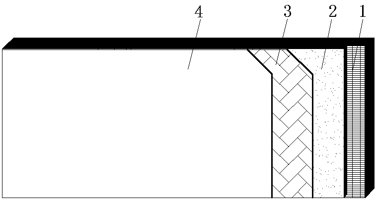 High-contamination-resistant wood-grain-like and sandstone-like coating system and construction method thereof