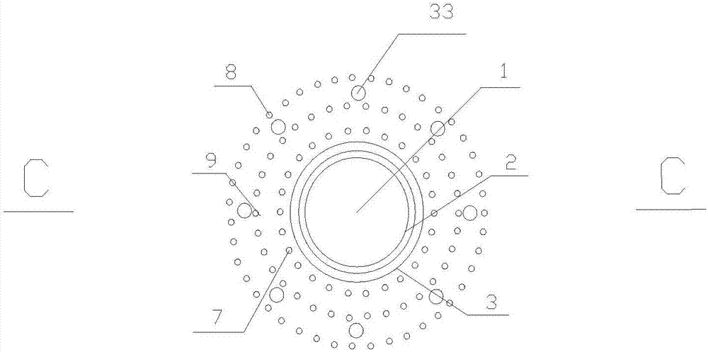 Vertical shaft wall structure in bad stratum and construction device and method