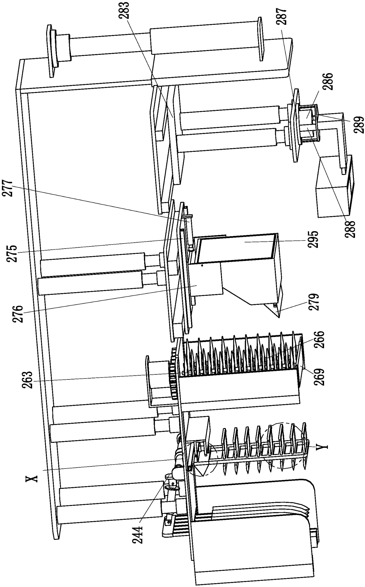 Buried 750V polyvinyl chloride insulated control cable laying machine capable of automatically digging trench