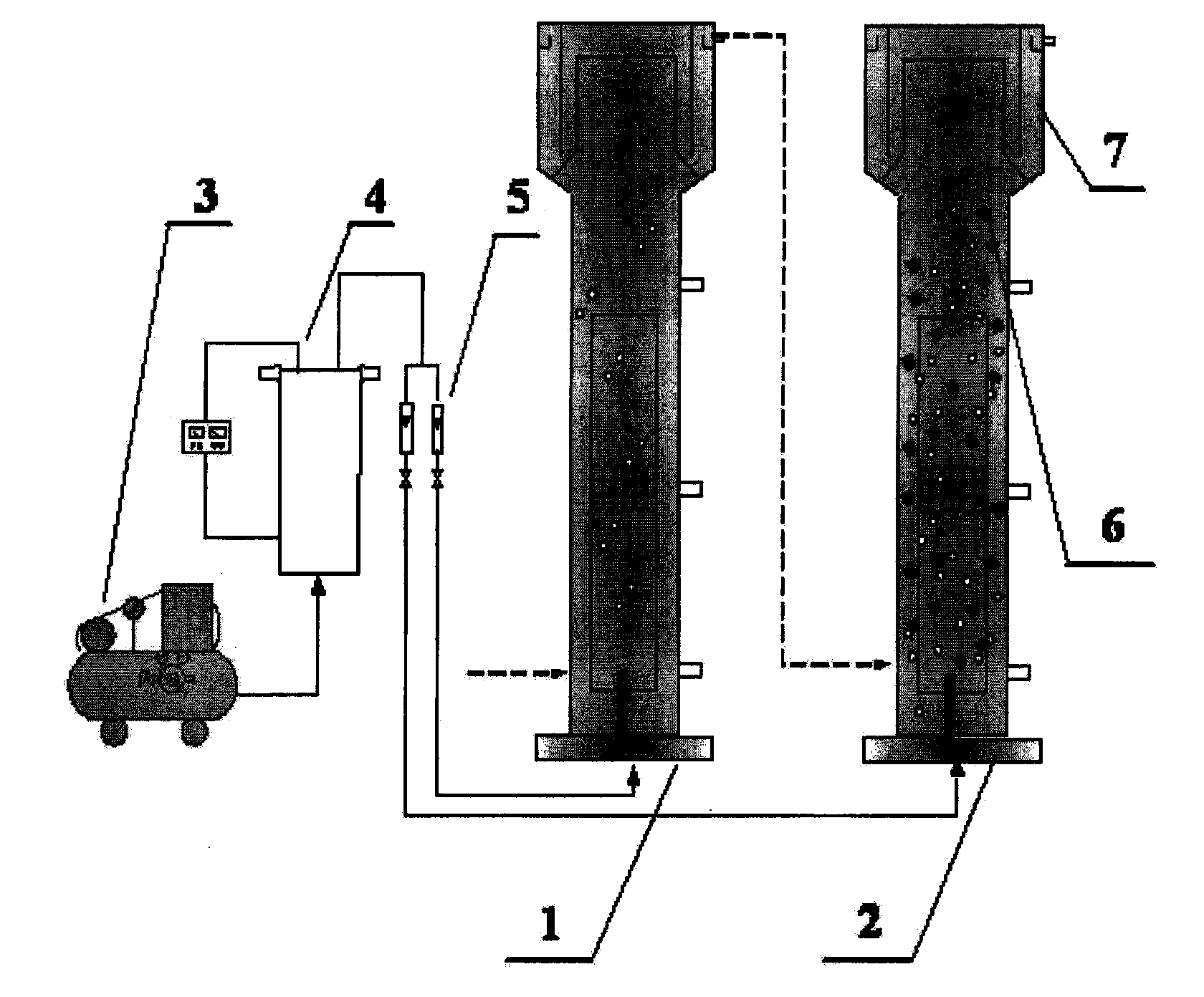 Biochemical degradation system coupling hydrolytic acidification-anaerobic and aerobic