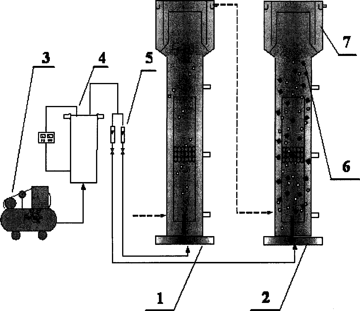 Biochemical degradation system coupling hydrolytic acidification-anaerobic and aerobic