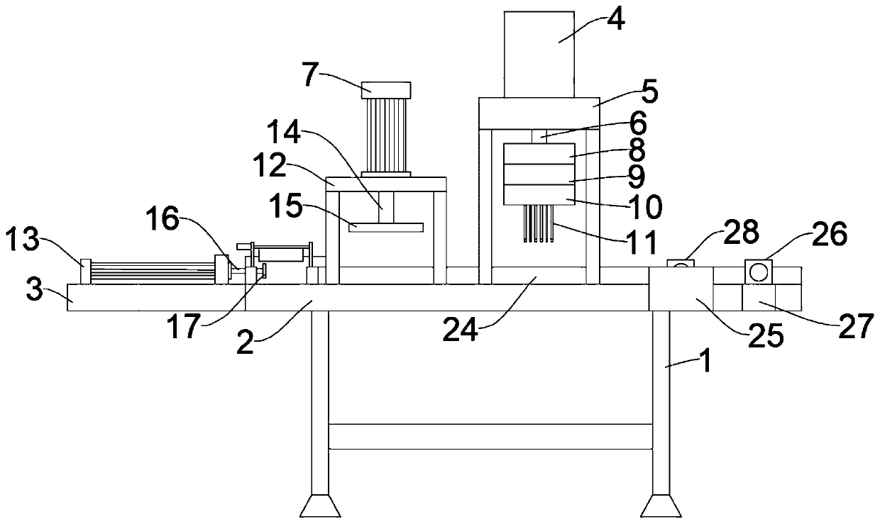 Detection device for mold with detonator shell