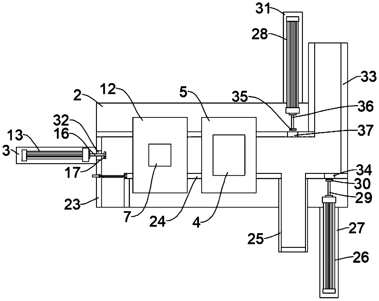 Detection device for mold with detonator shell