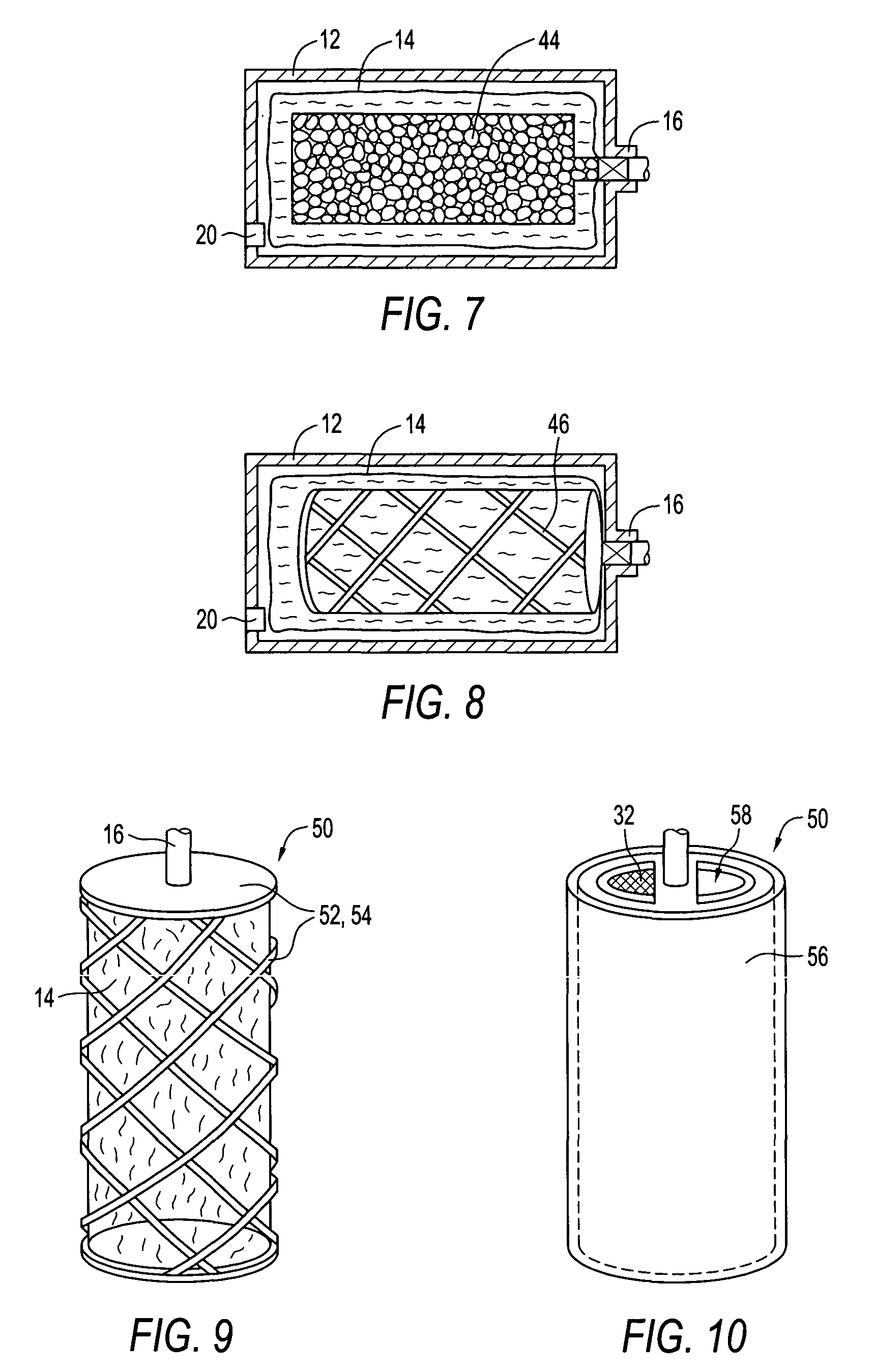 Fuel cartridge with flexible liner containing insert