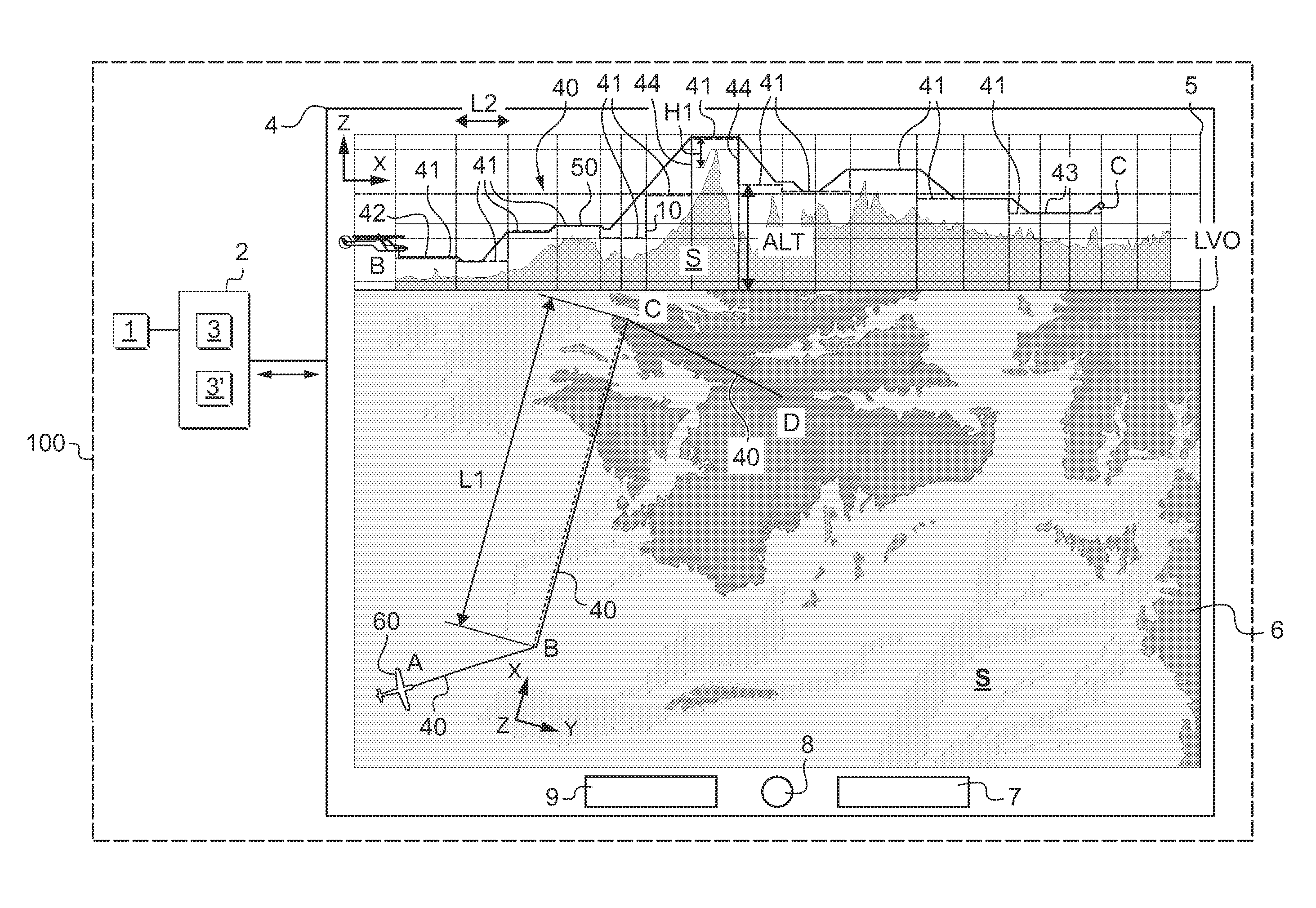 Method of assisting piloting at low altitude