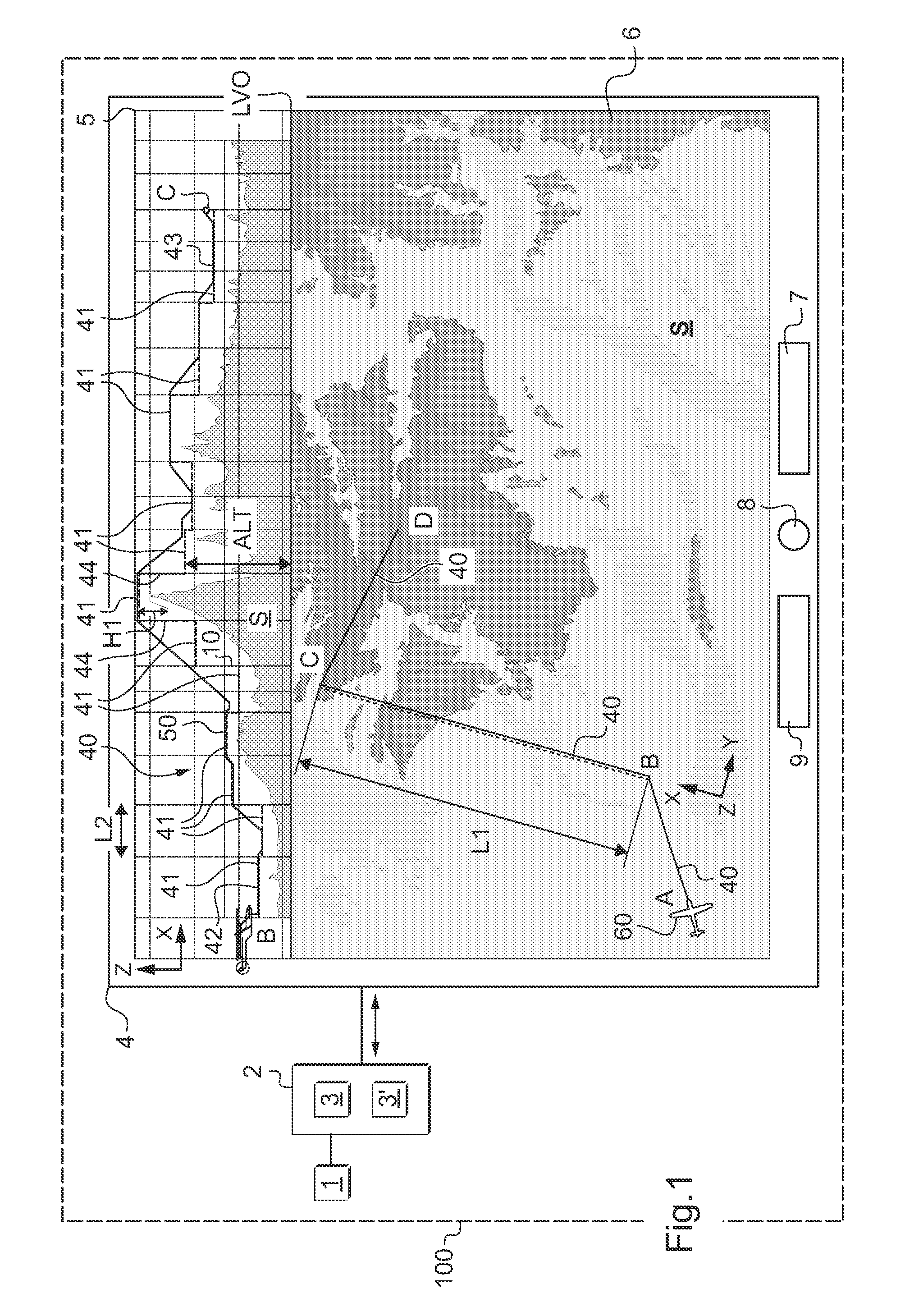 Method of assisting piloting at low altitude