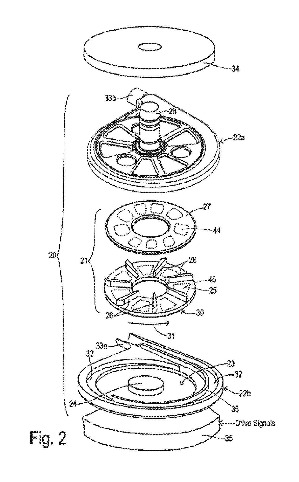 Alternating pump gaps