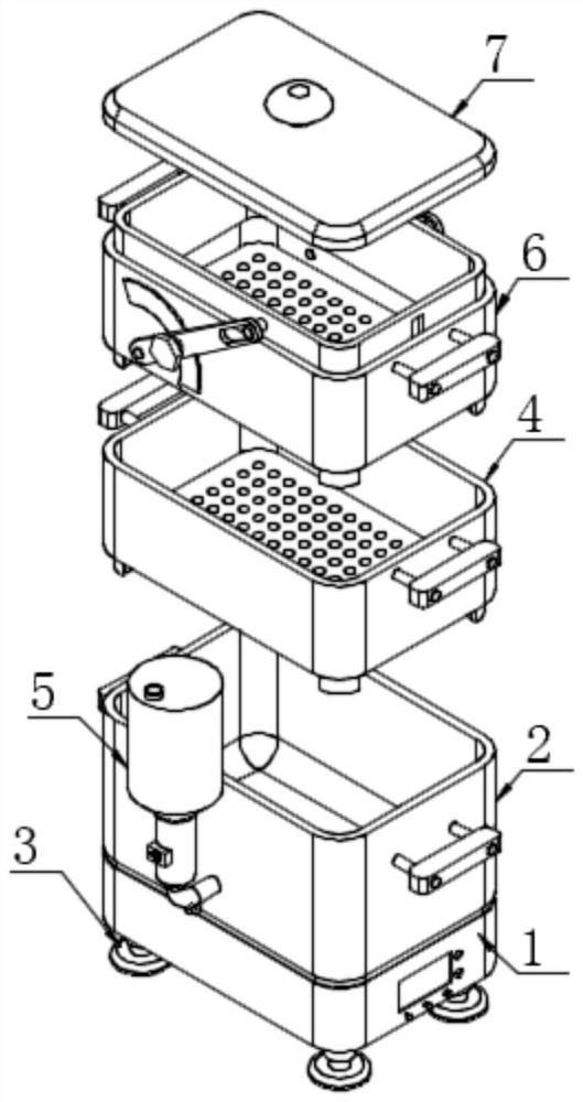 Electronic cooking machine capable of steaming and cooking