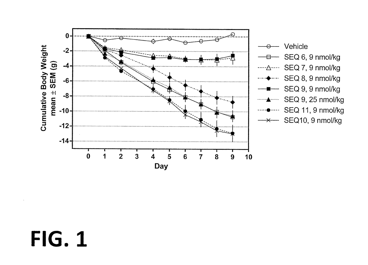 Co-agonists of the glucagon and glp-1 receptors