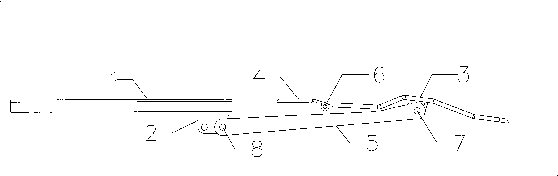 Luggage case cover plate movement mechanism