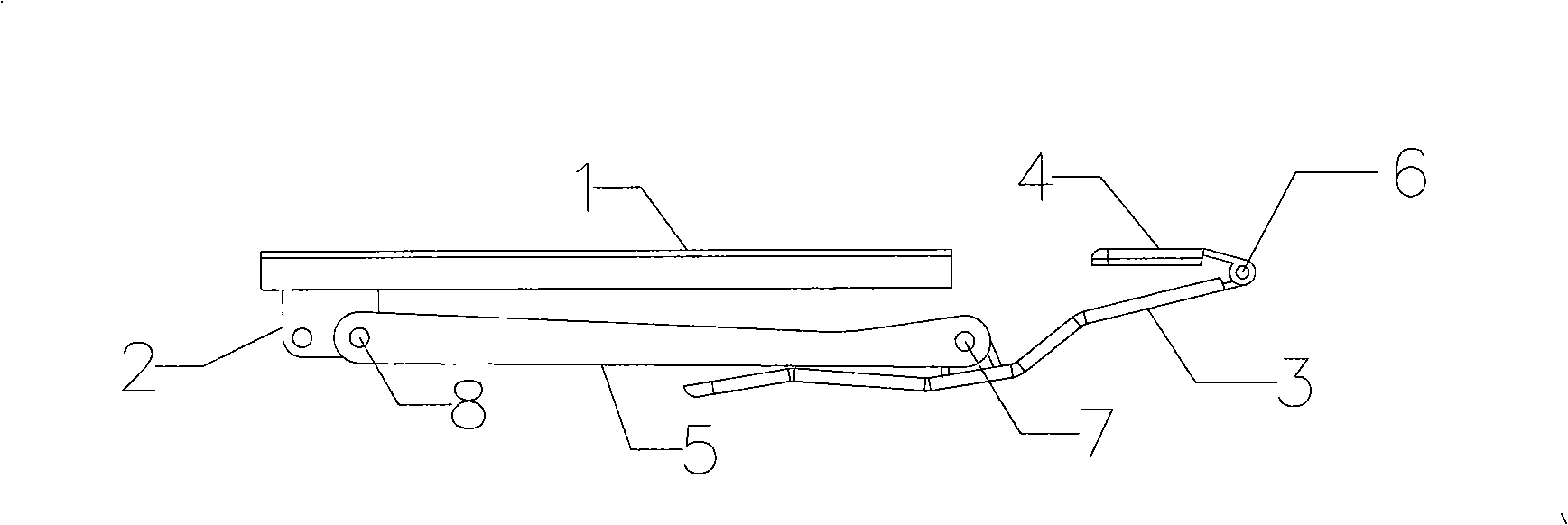 Luggage case cover plate movement mechanism