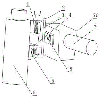 Inkjet coding machine nozzle support frame structure