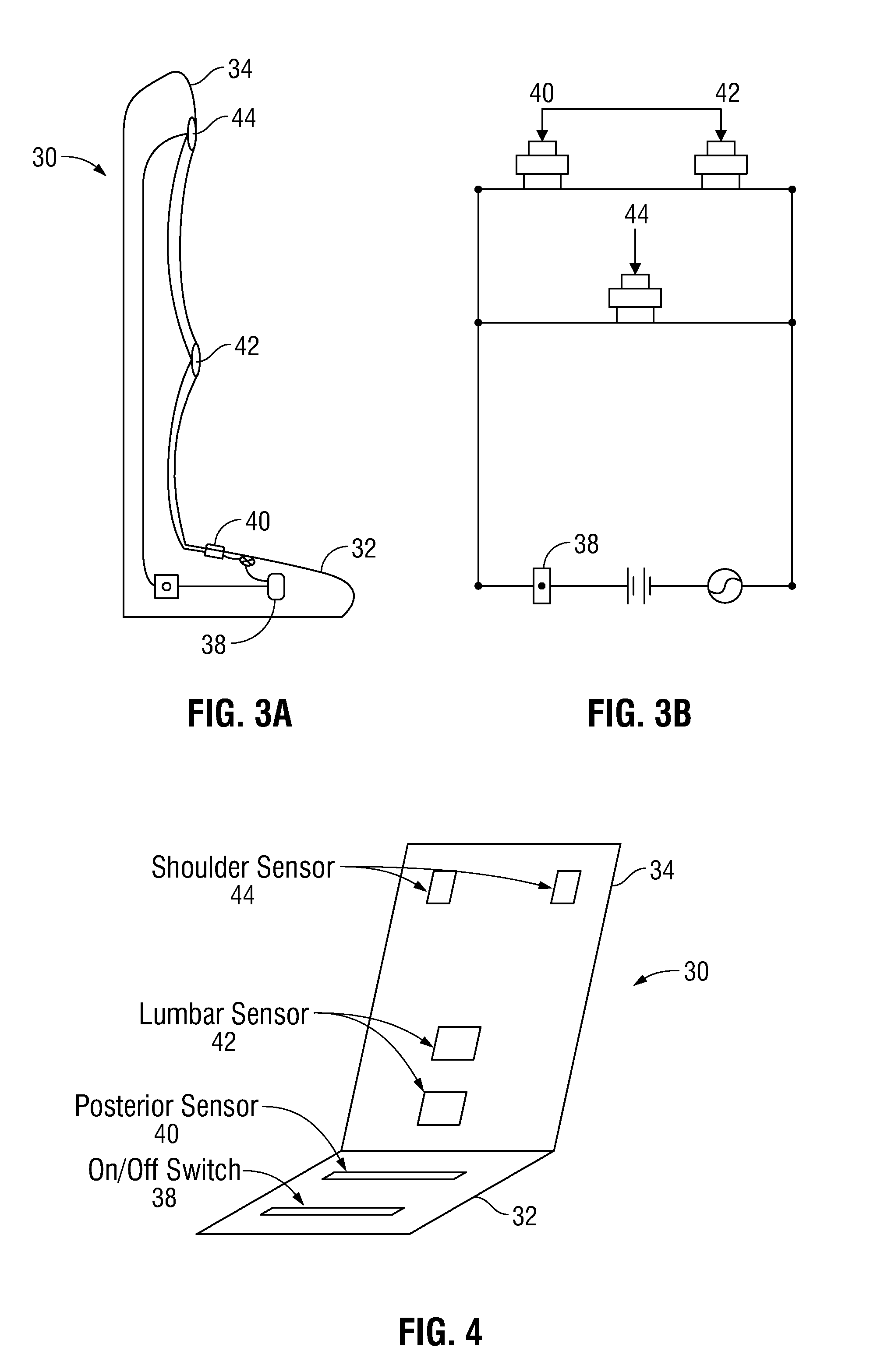 Ergonomic sensor pad with feedback to user and method of use