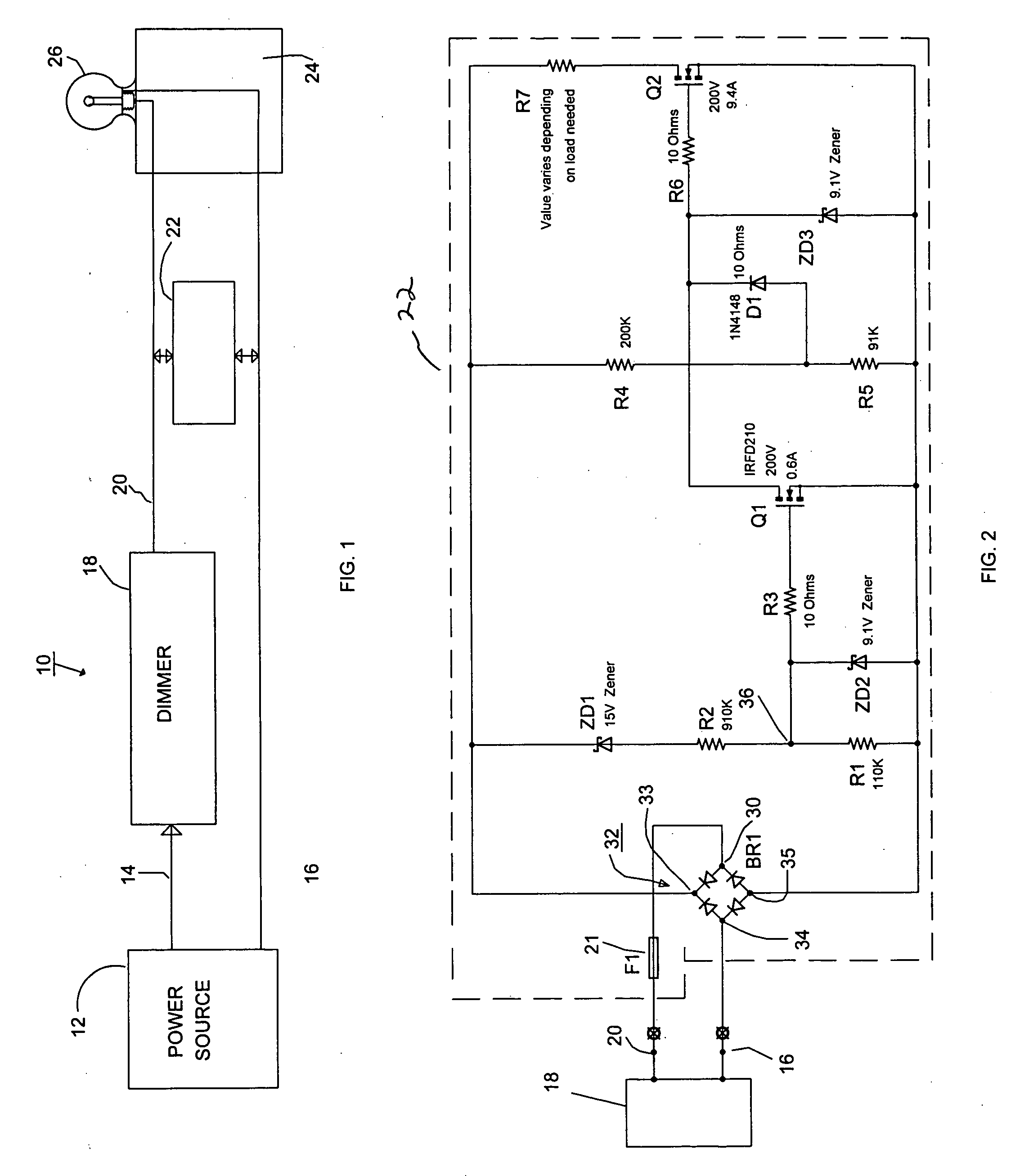 Dimmer circuit for LED