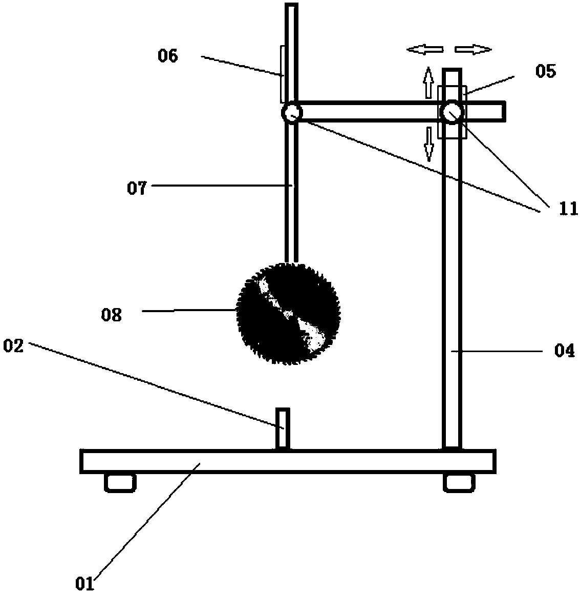 Central nerve fast precise cutting device and cutting method for experimental animal cadaver specimens