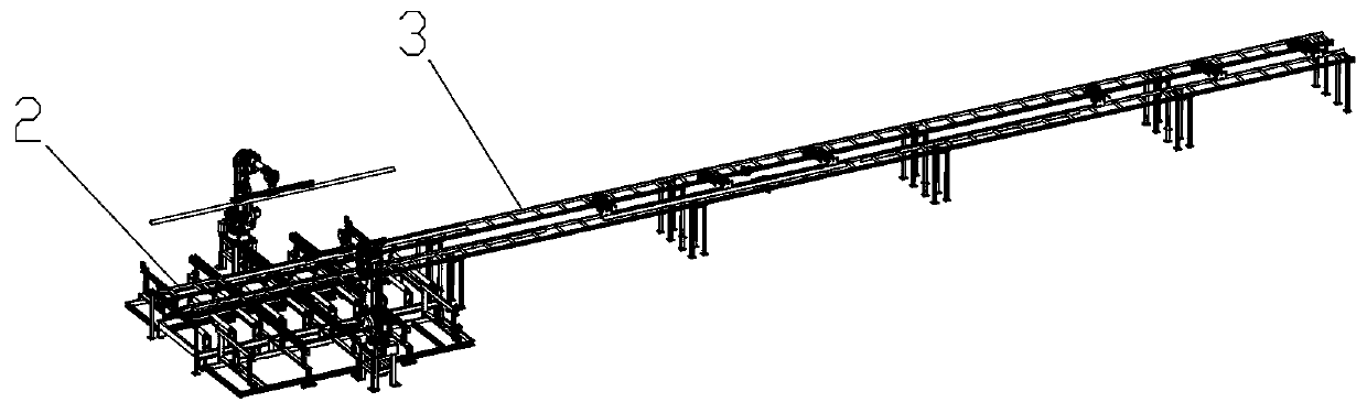 Full-automatic angle steel processing device and method