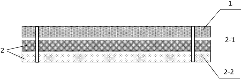 Combined composite brake disc, preparation method and application