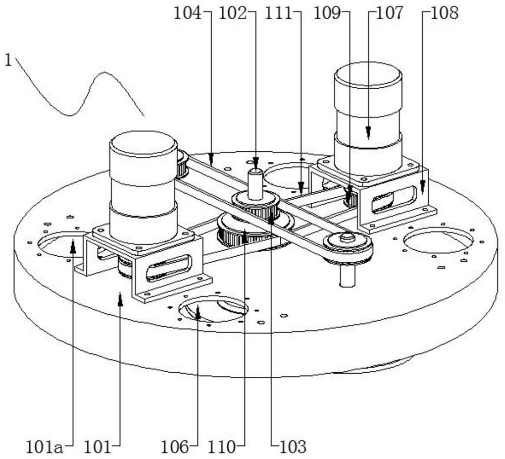 Napping device with dust removal function for steel structure coating