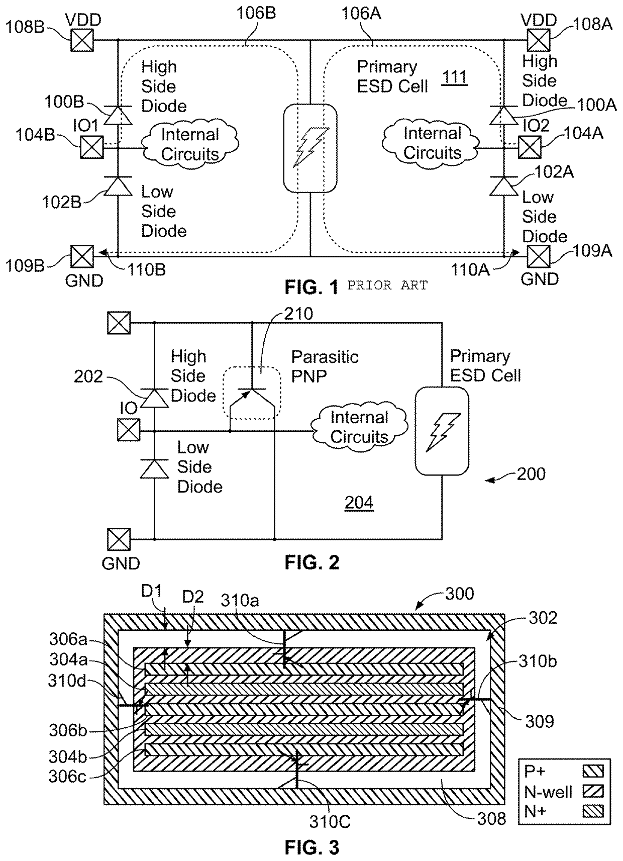 On-chip IEC ESD protection using parasitic PNP devices