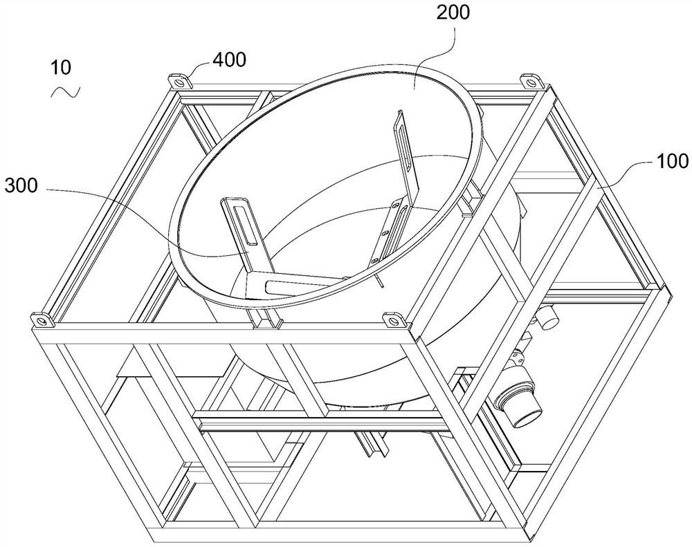 Mixing mechanism and self-compacting concrete mixer for rail transit prefabricated slabs