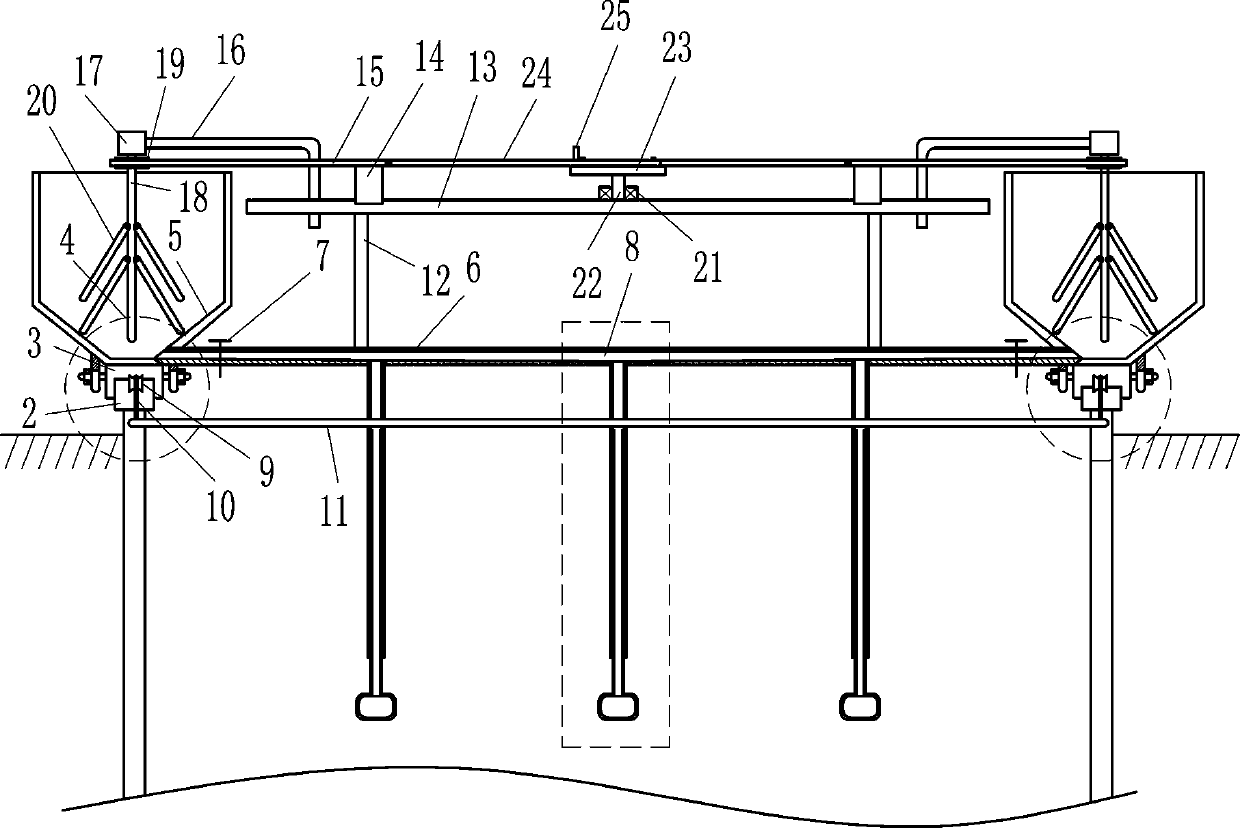 Chemical dosing equipment for flocculating tank