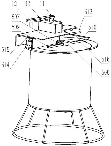 Efficient stirring device for aviation fuel oil