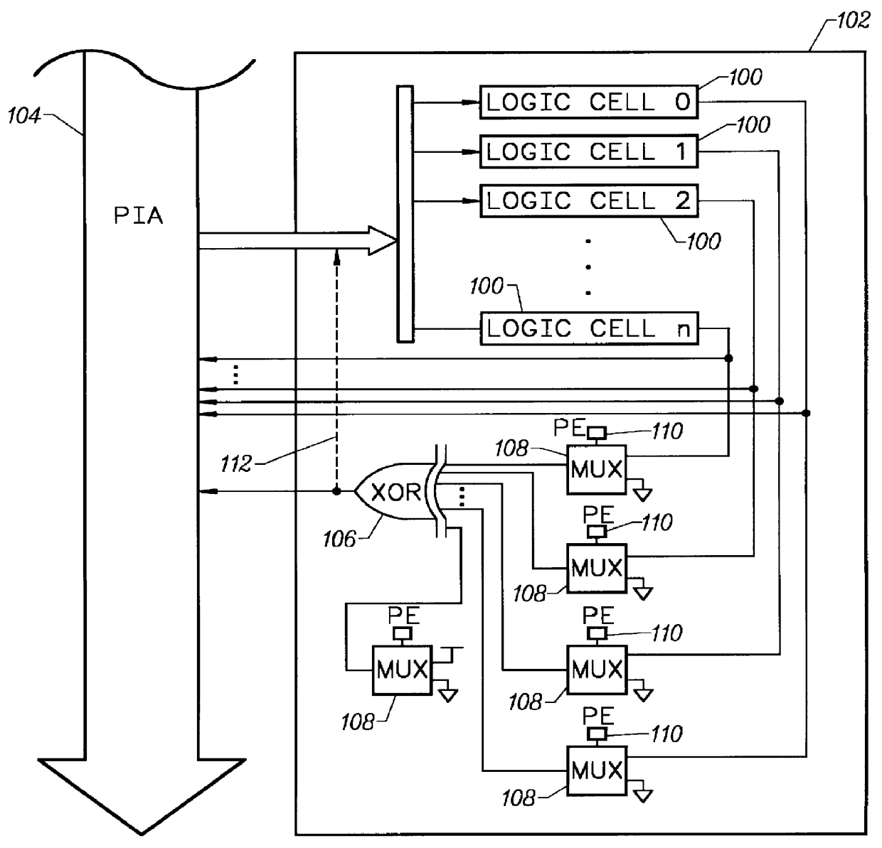 Wide exclusive or and wide-input and for PLDS