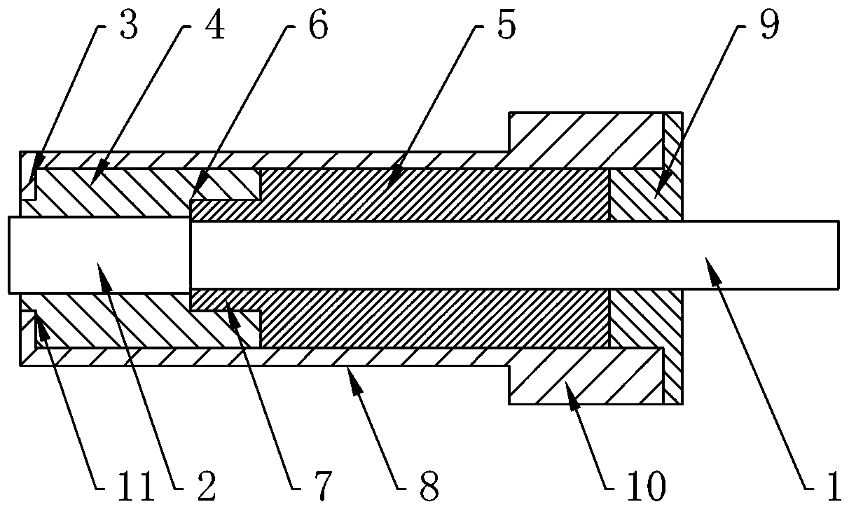 A split type ladle needle jumper