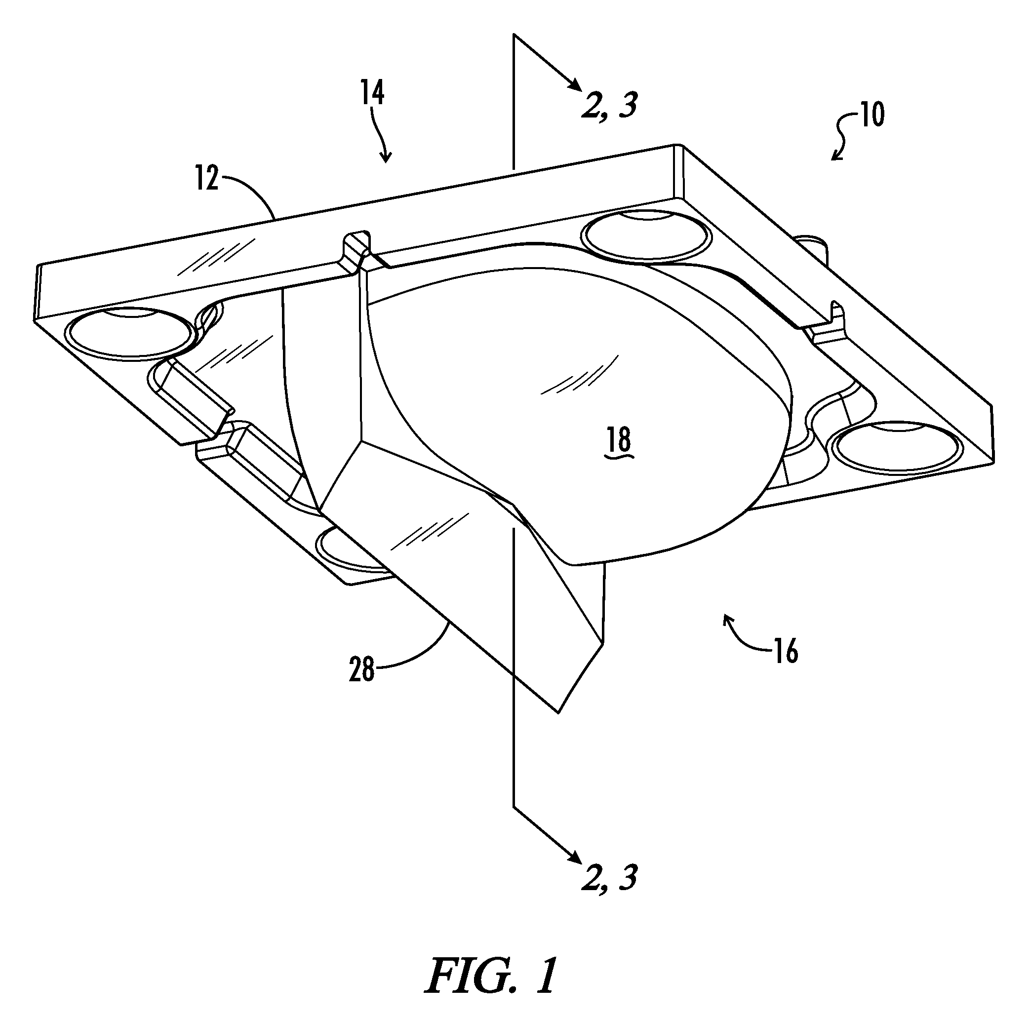 Asymmetric area lighting lens