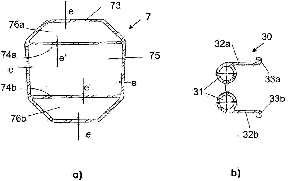 Impact absorbers for vehicle front or rear structures