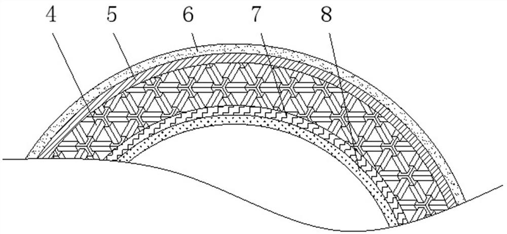 Concrete filled steel tube inner support