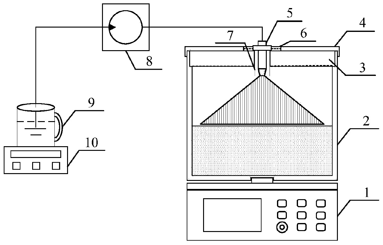 Apparatus and method for uniformly mixing ice powder and sand or soil