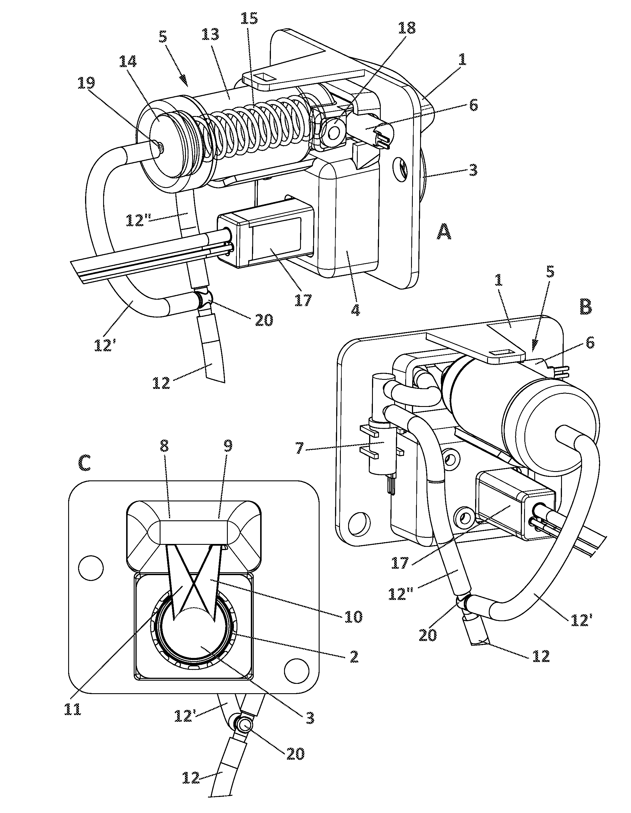 System and method for cleaning a vehicle-mounted optic lens