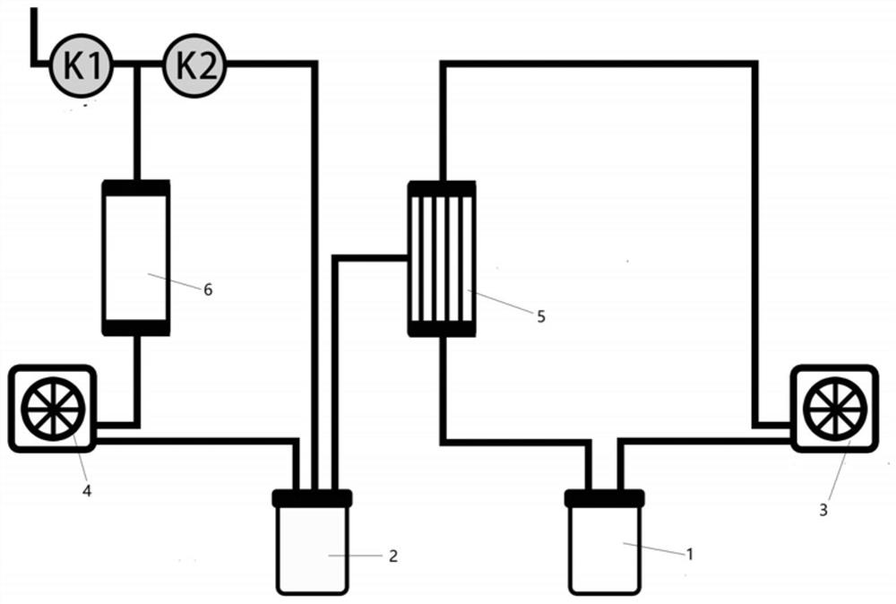 Supercritical filtration affinity adsorption system, construction method thereof, ultramicro factor preparation method and application