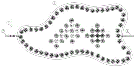 High-load constructed wetland rector based on light stuffing