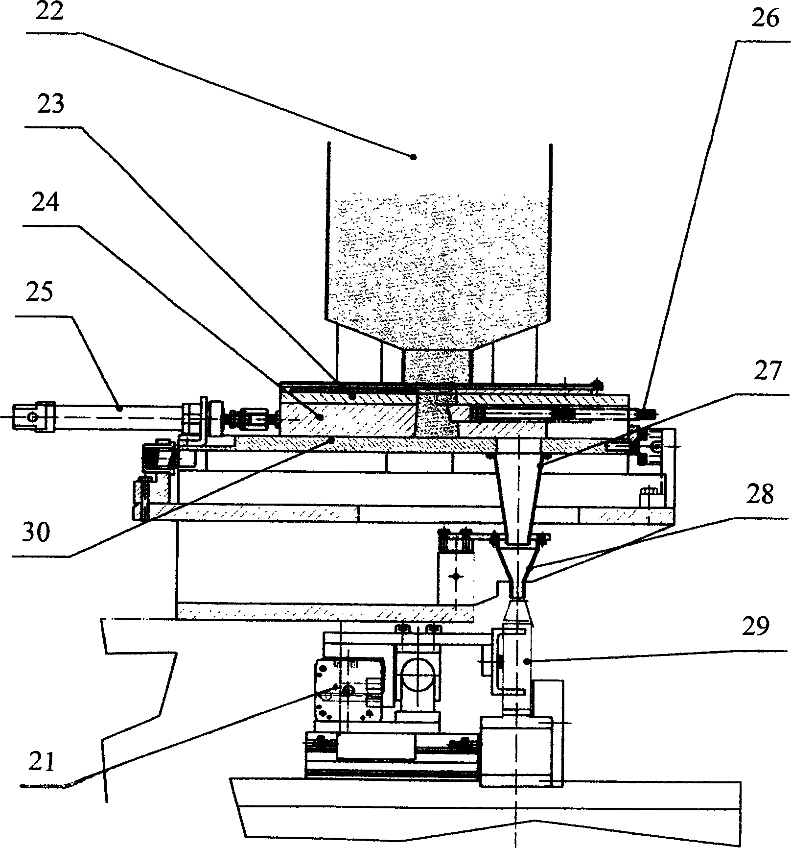 Explosion-proof spherical rotation measuring filling device