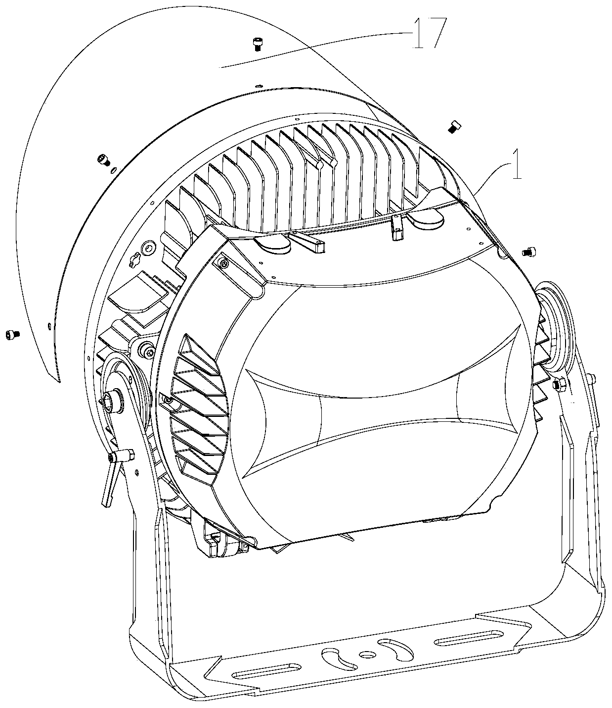 Deformable high-power lamp