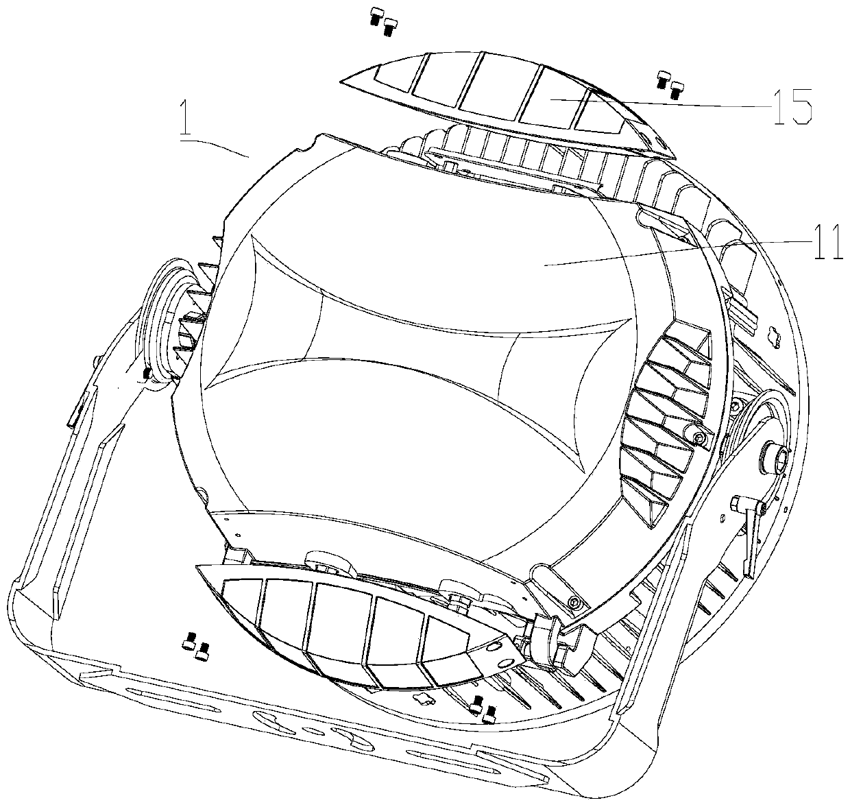 Deformable high-power lamp