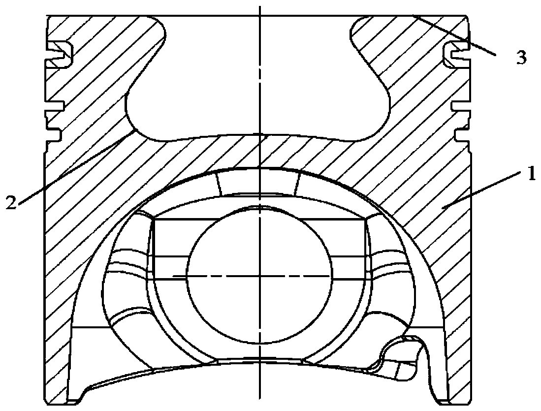 High temperature-resistant light aluminum alloy piston for internal combustion engines and preparation method thereof